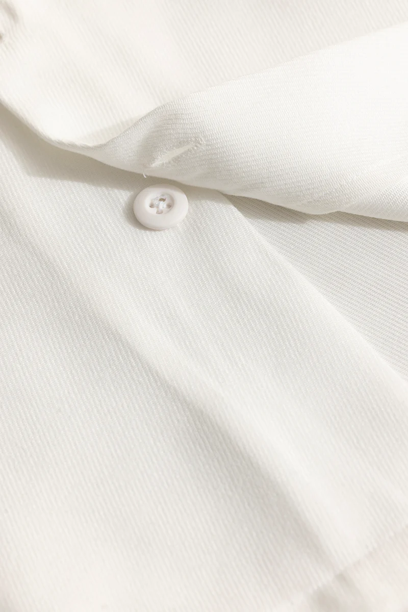 Chenille White Overshirt 8 Chenille White Overshirt