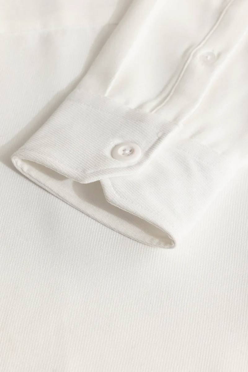 Chenille White Overshirt 9 Chenille White Overshirt