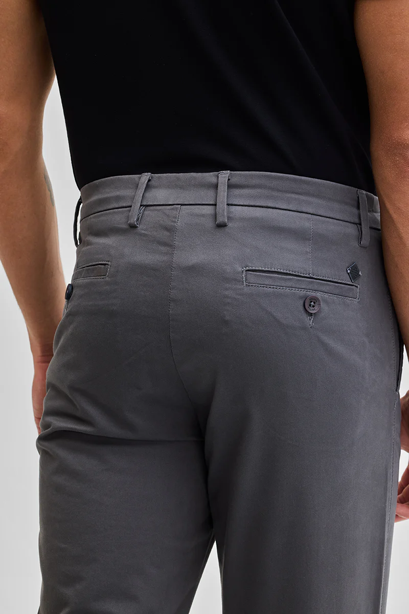 Dark Grey Slim Fit Trousers 6 Dark Grey Slim Fit Trousers
