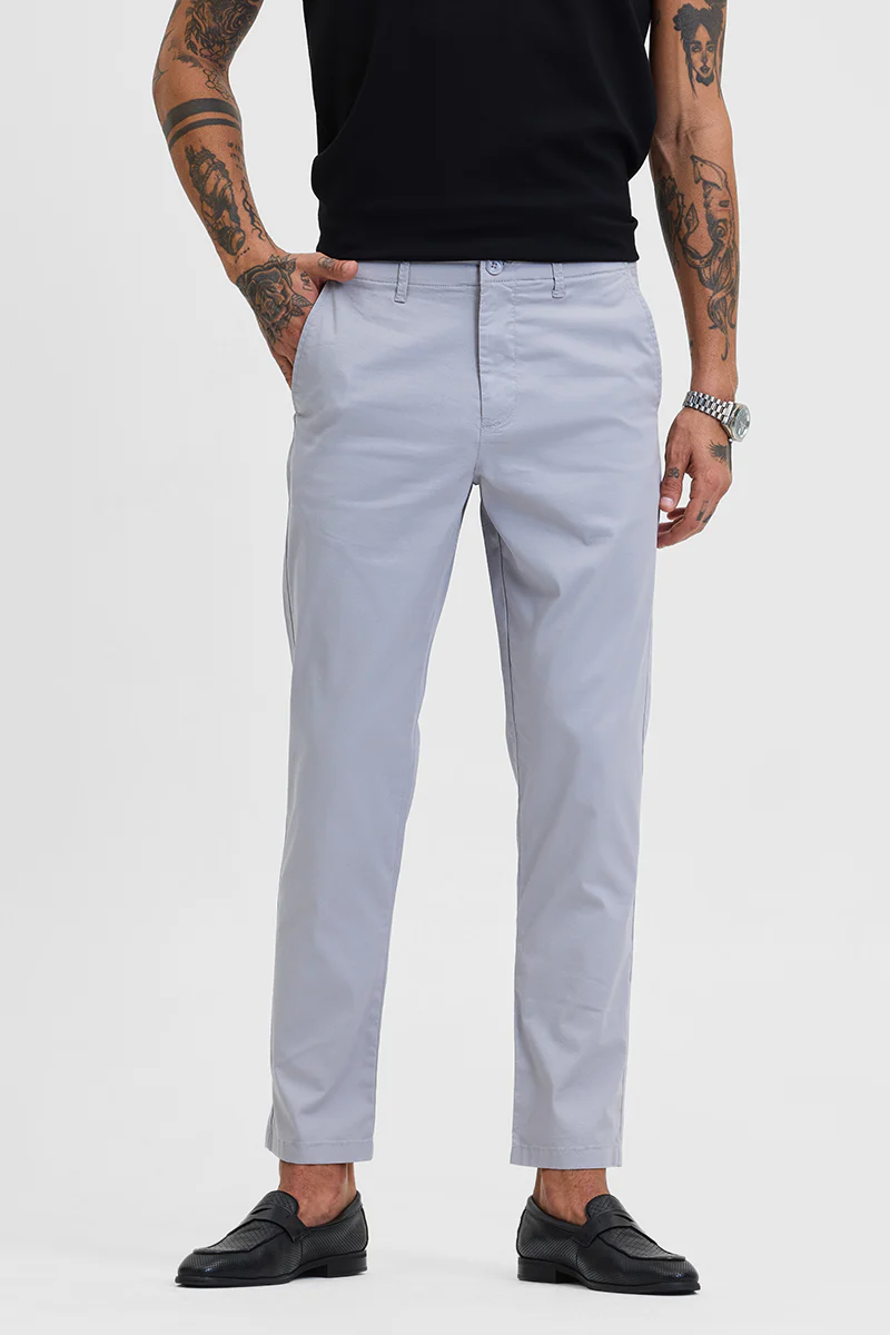 Light Grey Light Weight Trousers