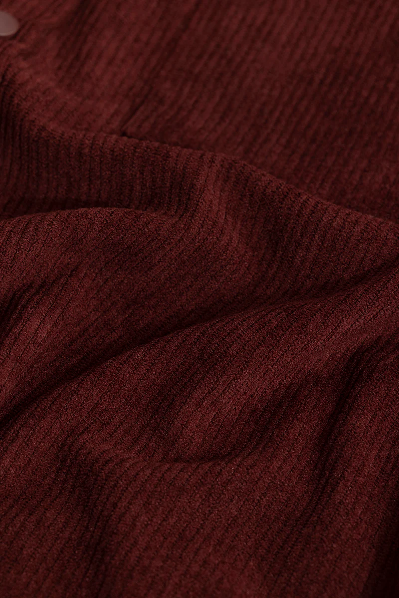 Cord Couture Maroon Overshirt 10 Cord Couture Maroon Overshirt