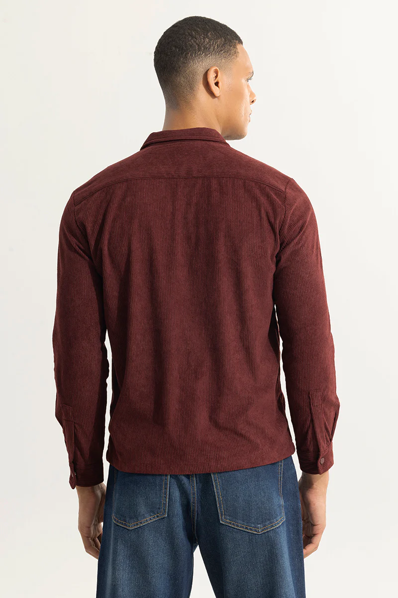 Cord Couture Maroon Overshirt 7 Cord Couture Maroon Overshirt