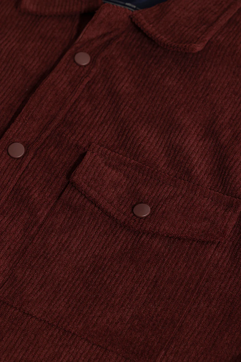 Cord Couture Maroon Overshirt 8 Cord Couture Maroon Overshirt