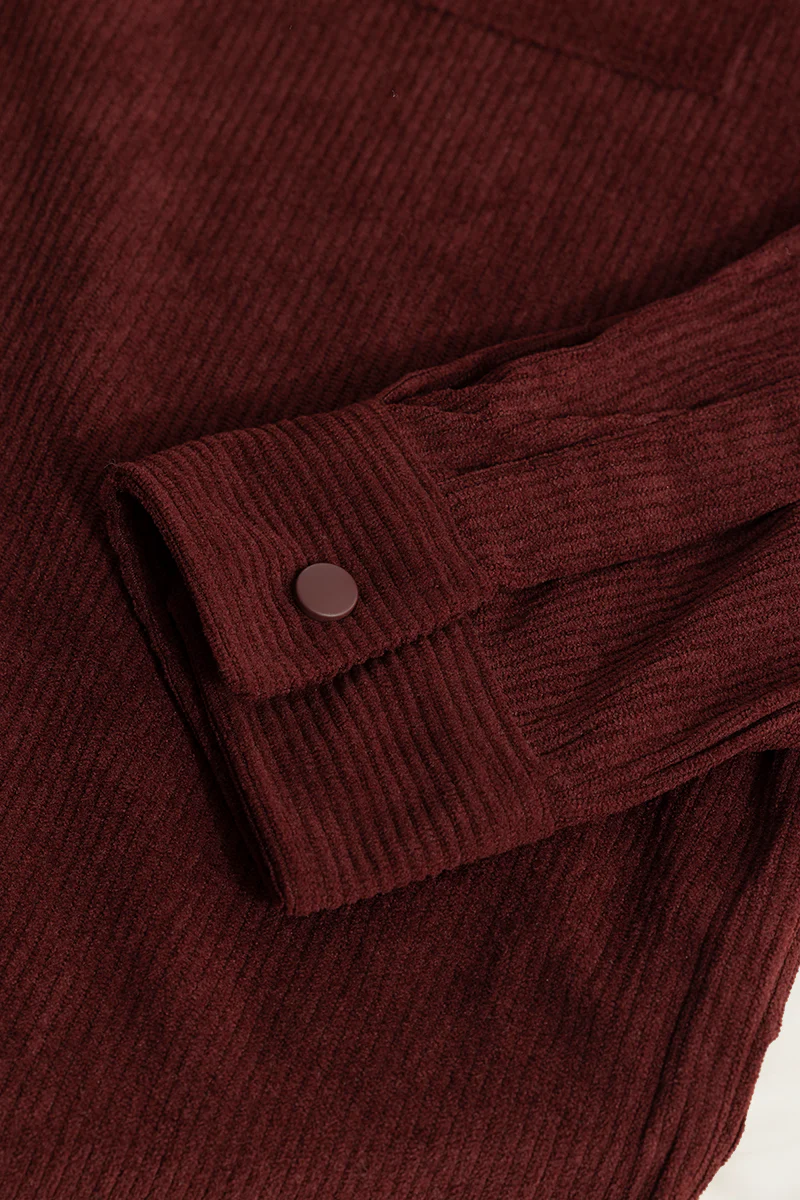 Cord Couture Maroon Overshirt 9 Cord Couture Maroon Overshirt