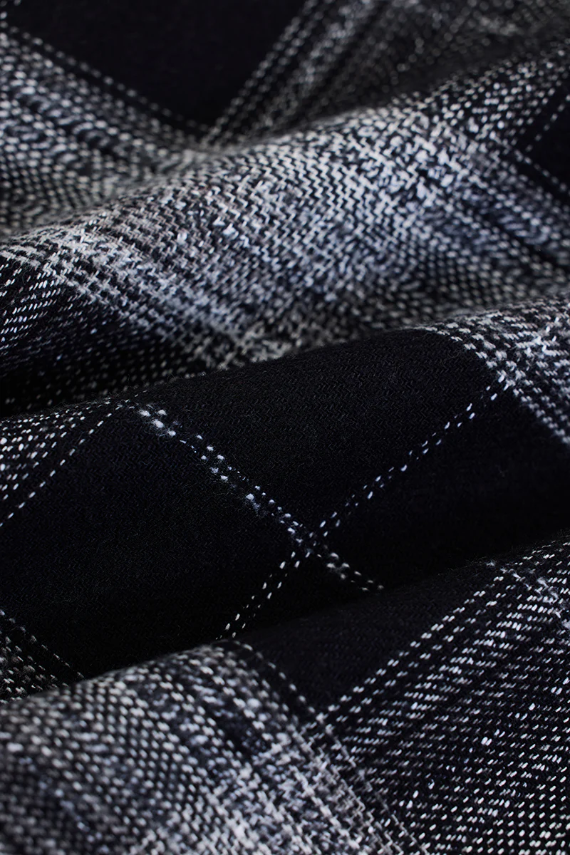 Black Flannel Relaxed Fit Overshirt 10 Black Flannel Relaxed Fit Overshirt