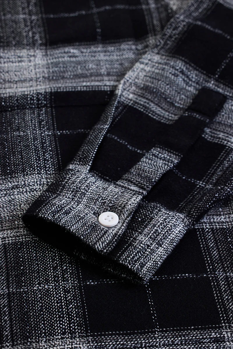 Black Flannel Relaxed Fit Overshirt 9 Black Flannel Relaxed Fit Overshirt