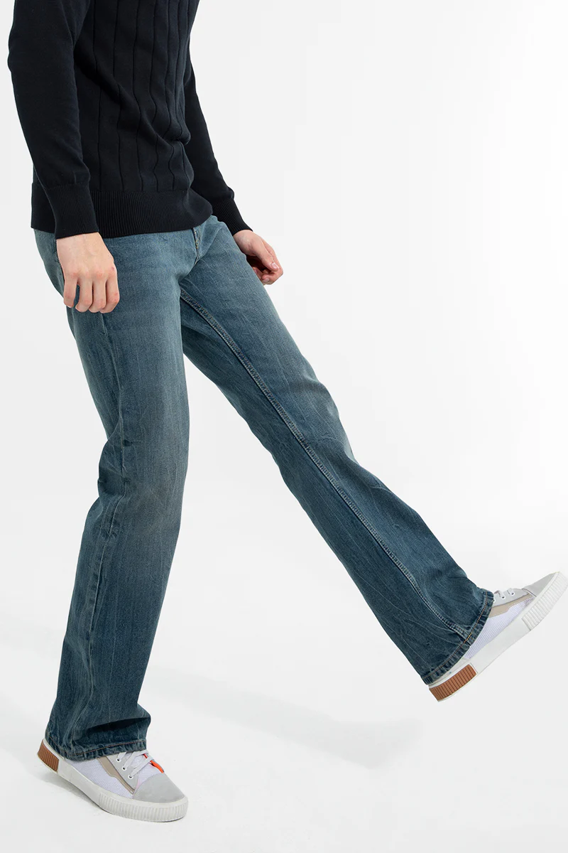 Flare Dusty Blue Bootcut Denim 4 Flare Dusty Blue Bootcut Denim