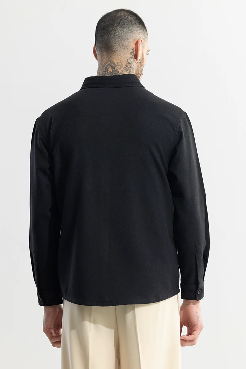 Overflap Black Overshirt 6 Overflap Black Overshirt