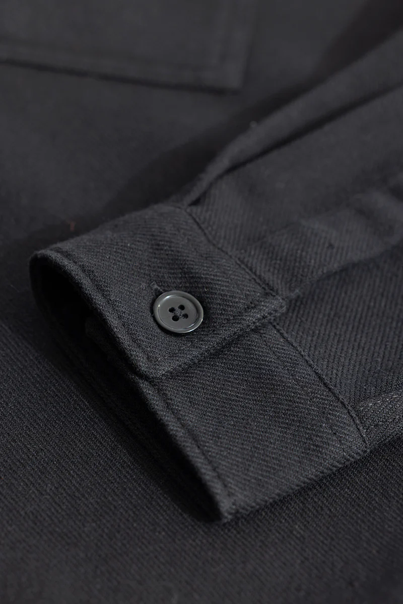 Overflap Black Overshirt 8 Overflap Black Overshirt