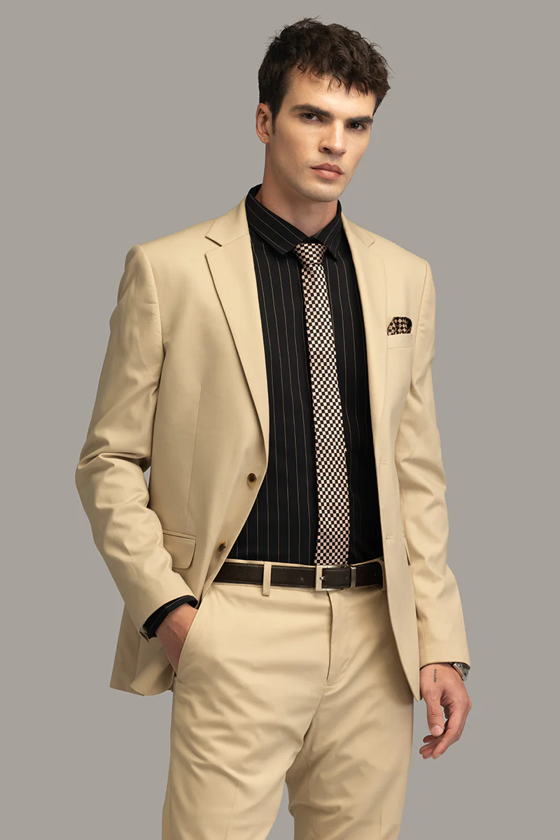 Executive Range Cream Suit Blazer