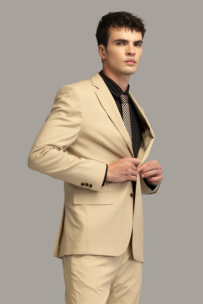 Executive Range Cream Suit Blazer