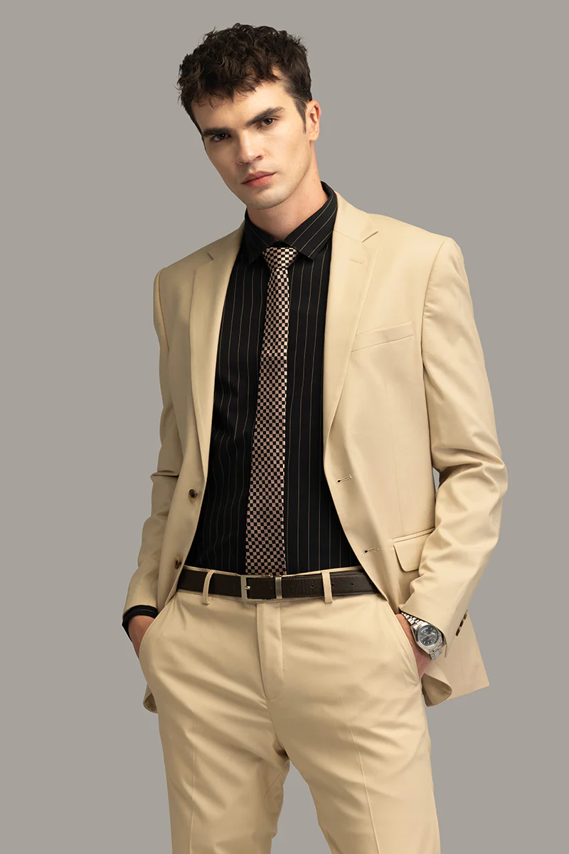 Executive Range Cream Suit Blazer