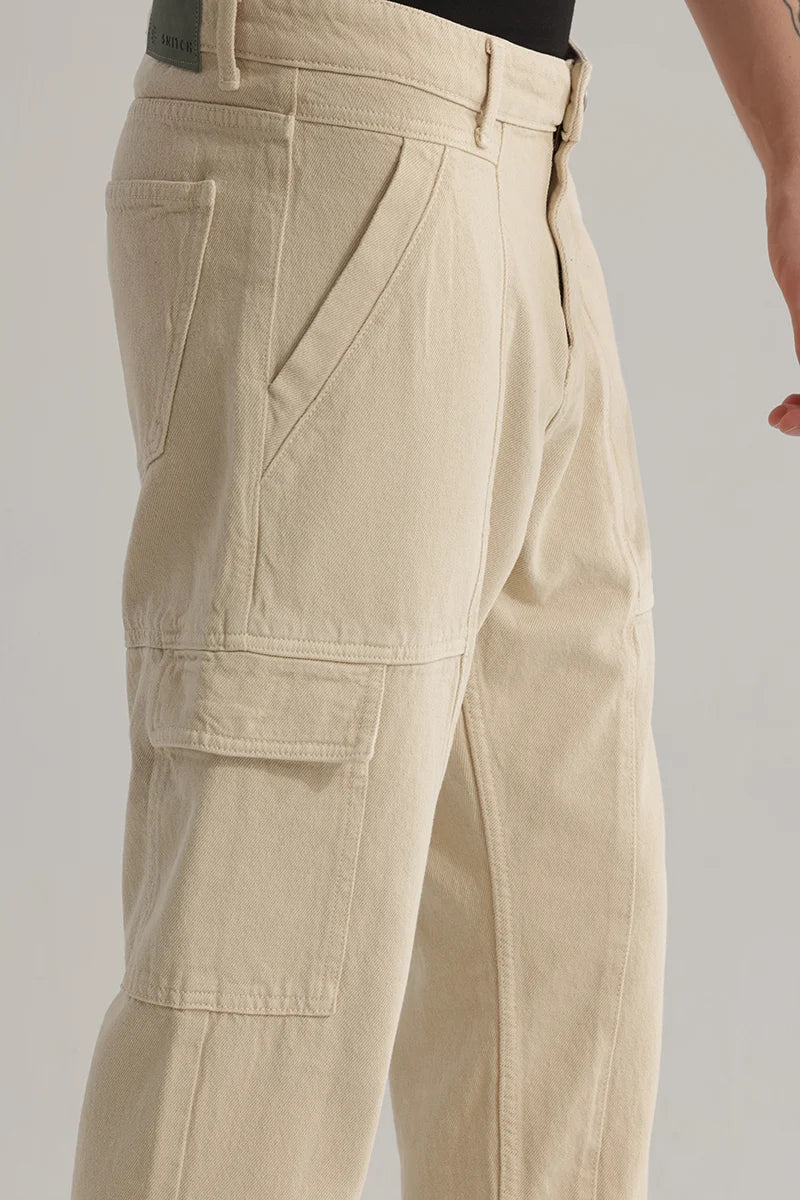 Trendtwill Beige Relaxed Fit Jeans 7 Trendtwill Beige Relaxed Fit Jeans