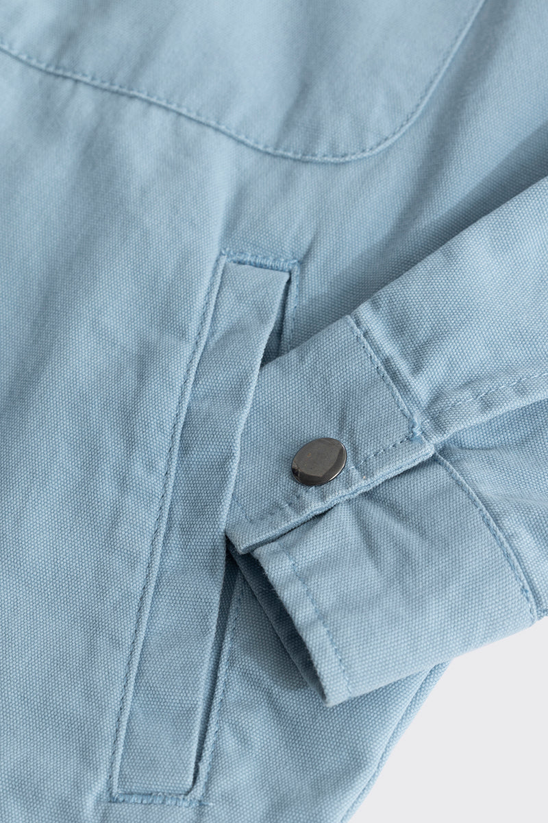Applique Artistry Blue Overshirt 9 Applique Artistry Blue Overshirt