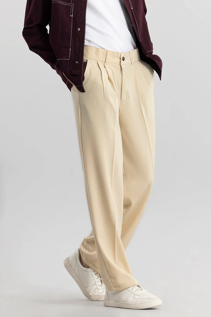 Seoul Beige Korean Pant