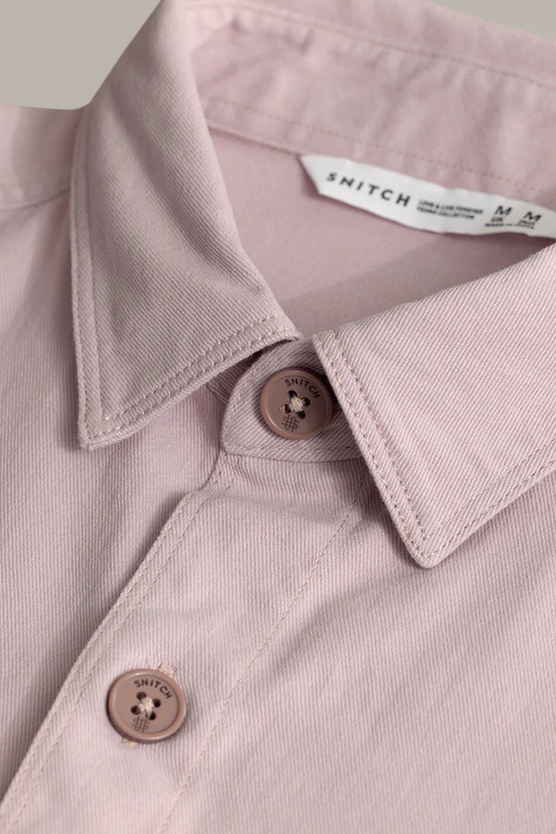 Chizel Pocket Lavender Overshirt