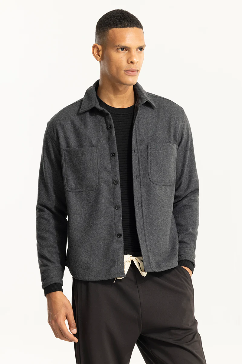 Inferno Anchor Grey Wool Overshirt 4 Inferno Anchor Grey Wool Overshirt