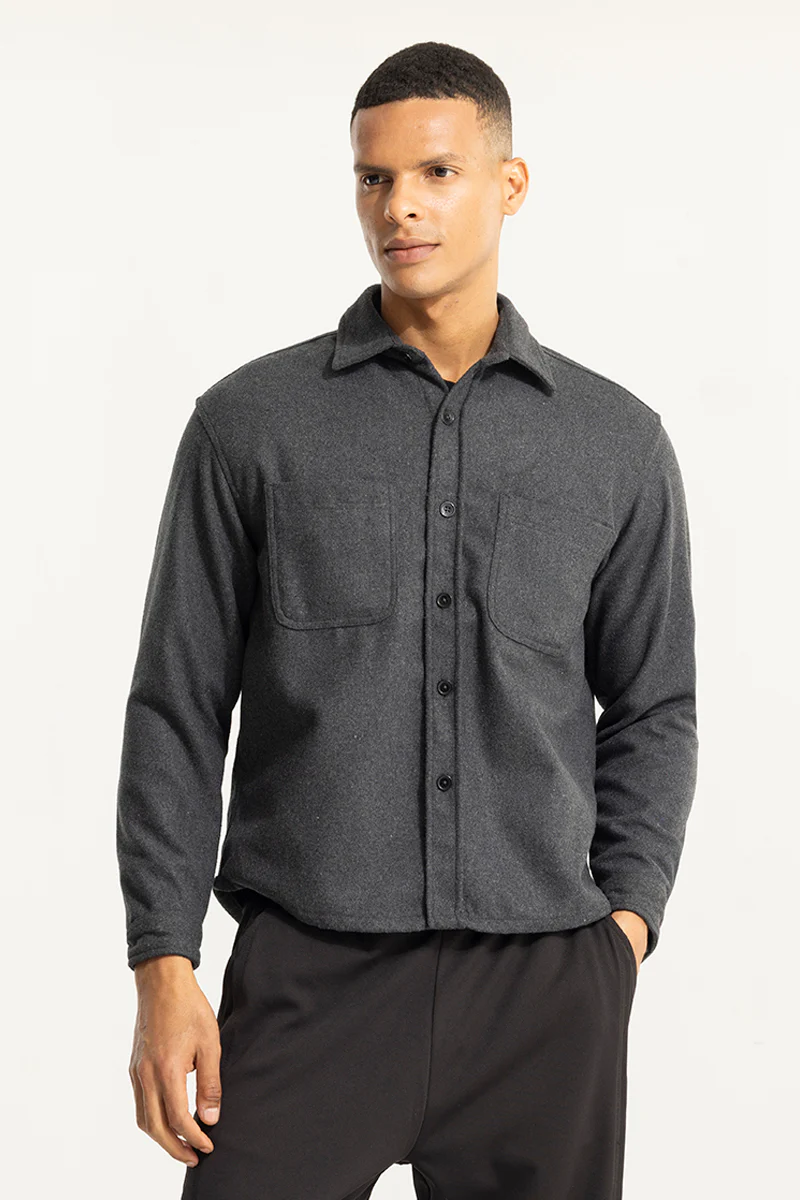 Inferno Anchor Grey Wool Overshirt 6 Inferno Anchor Grey Wool Overshirt