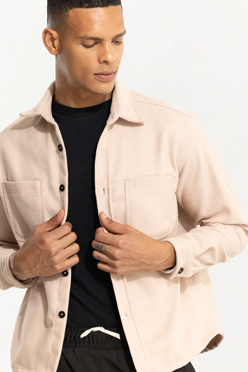 Inferno Cream Wool Overshirt 3 Inferno Cream Wool Overshirt