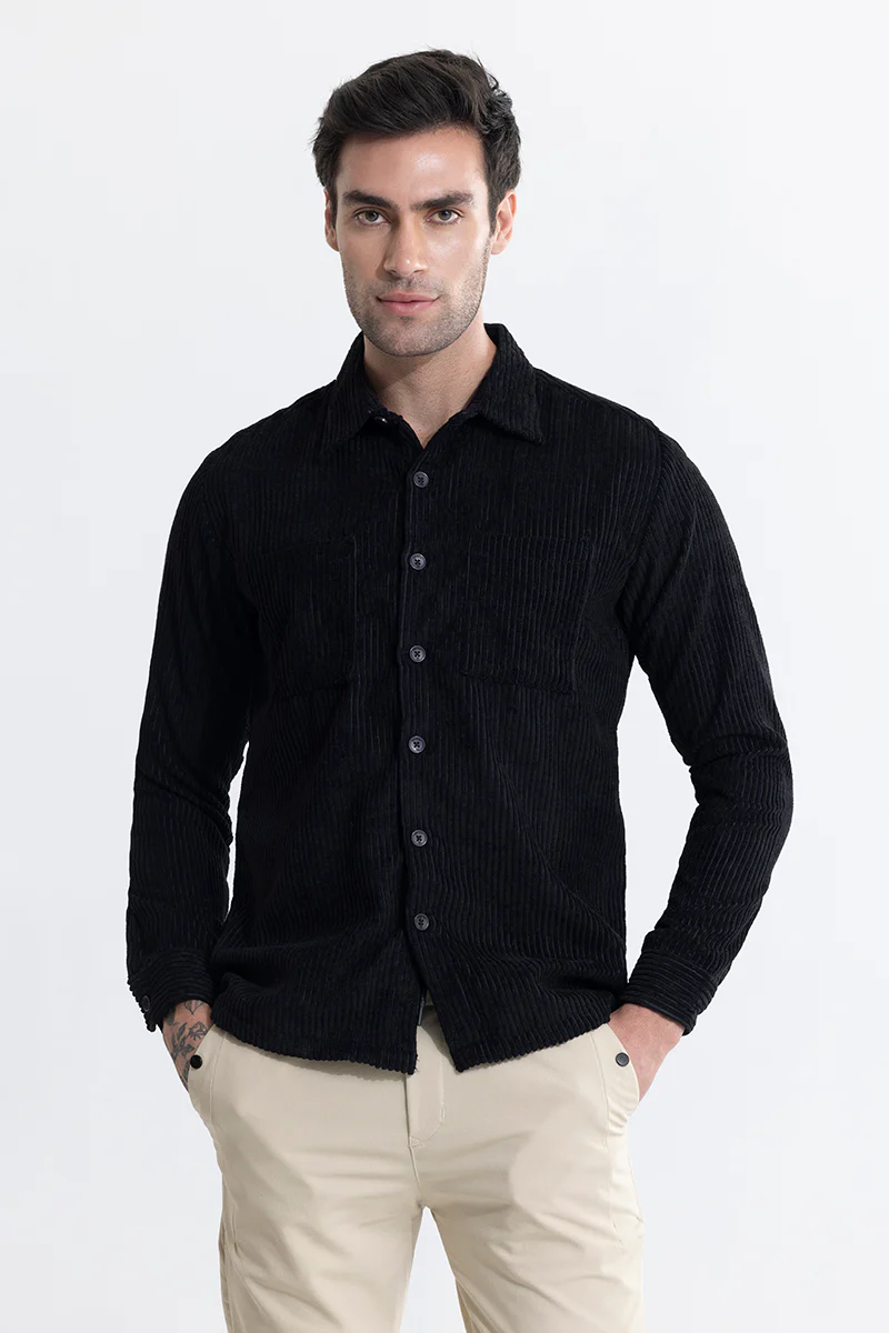 Cordbreaker Black Corduroy Overshirt 5 Cordbreaker Black Corduroy Overshirt