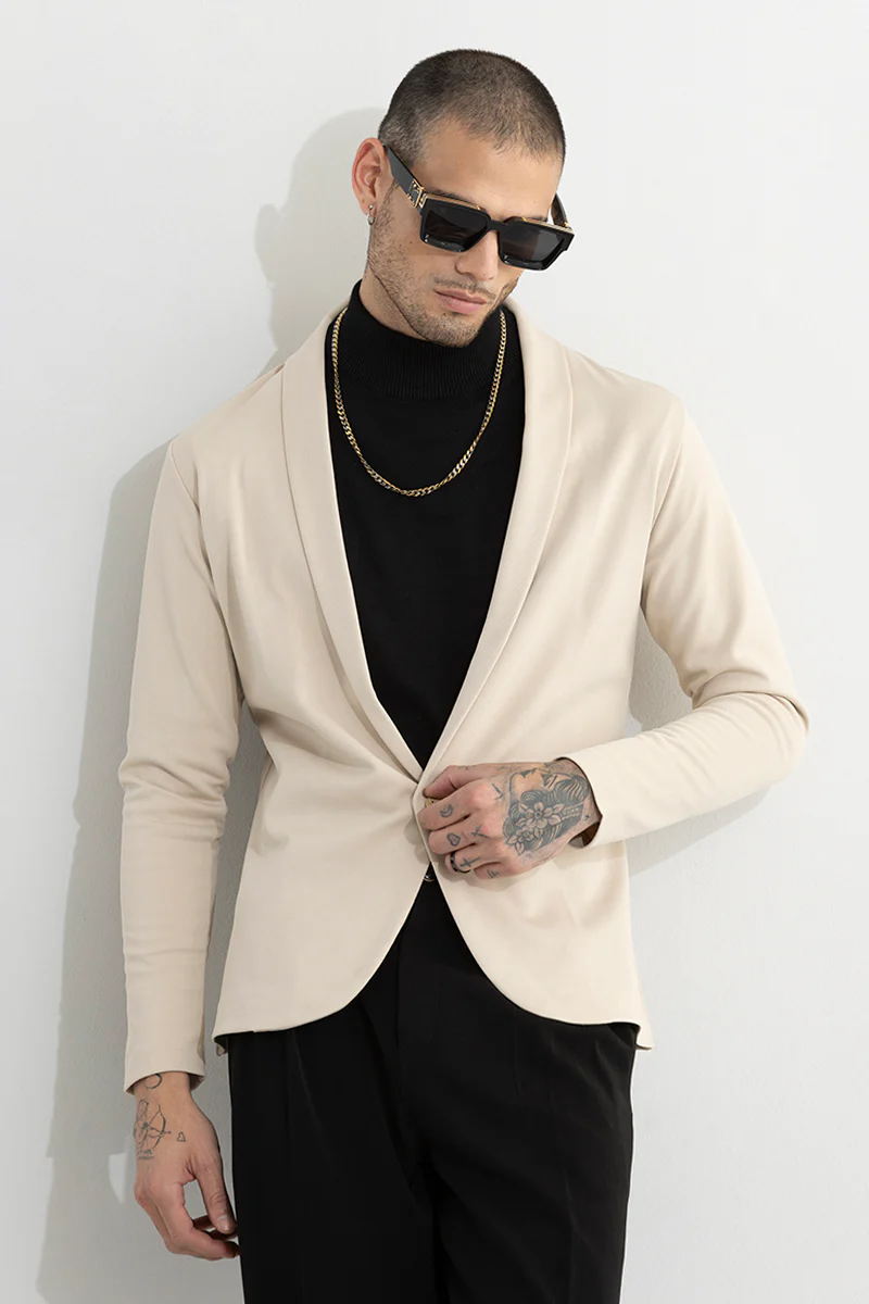 Tensile Beige Light Weight Blazer 4 Tensile Beige Light Weight Blazer