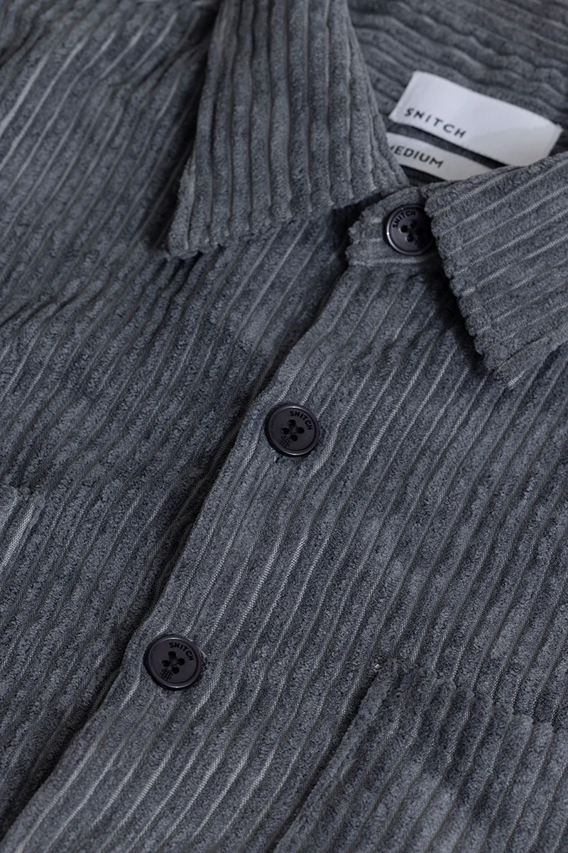 Cordbreaker Grey Corduroy Overshirt 3 Cordbreaker Grey Corduroy Overshirt