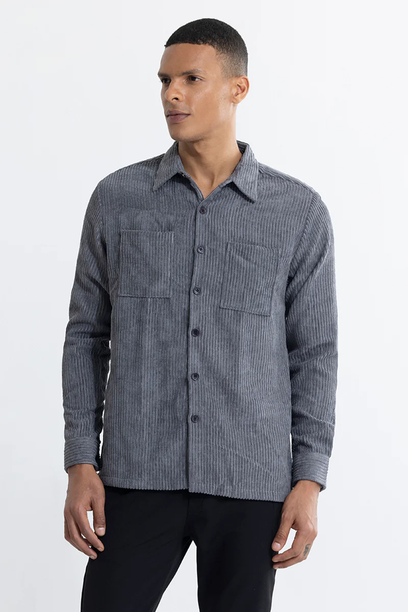 Cordbreaker Grey Corduroy Overshirt 6 Cordbreaker Grey Corduroy Overshirt