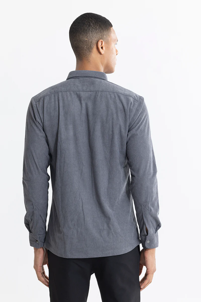 Jezzi Teal Dark Grey Corduroy Overshirt 7 Jezzi Teal Dark Grey Corduroy Overshirt