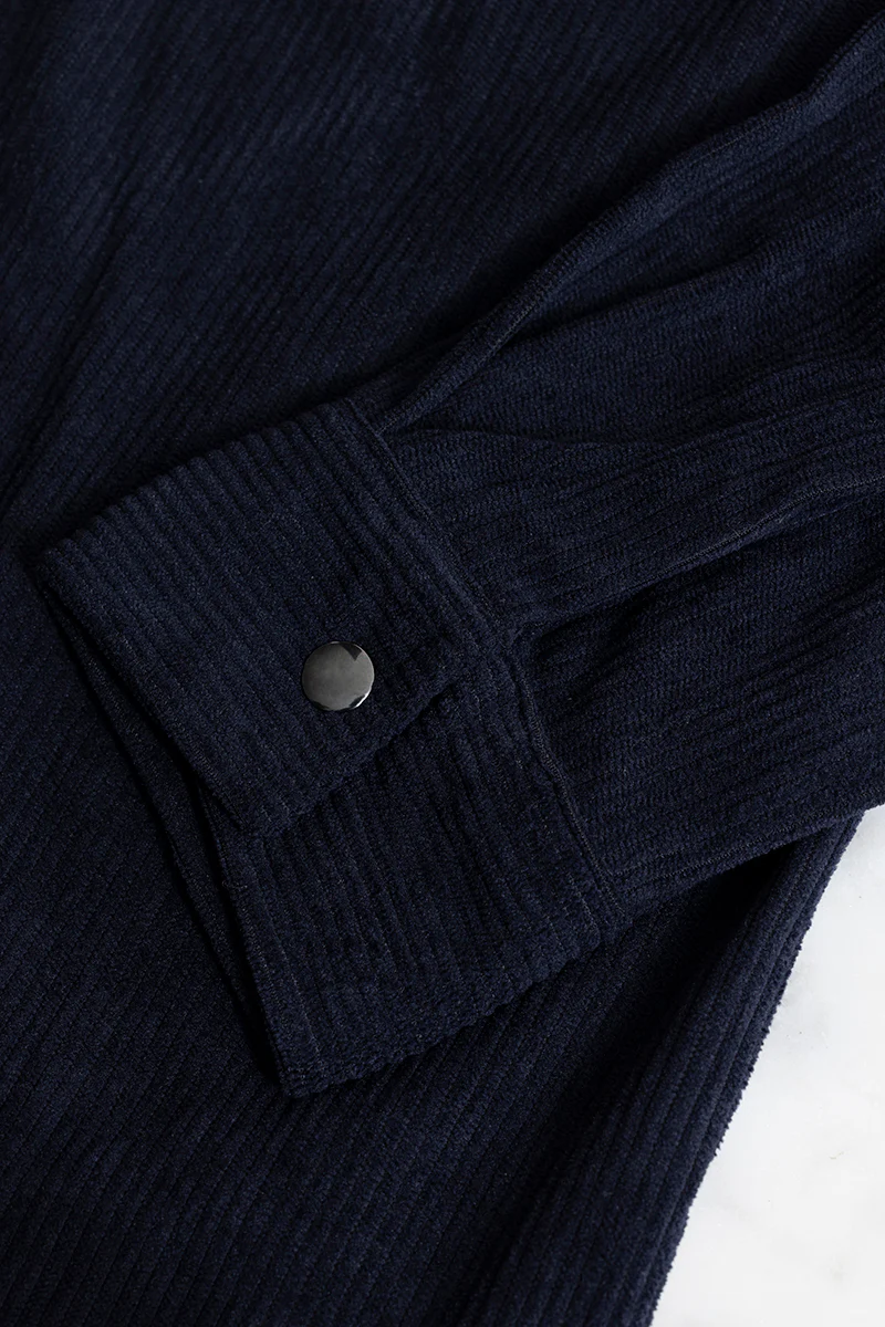 Jezzi Navy Corduroy Overshirt 9 Jezzi Navy Corduroy Overshirt