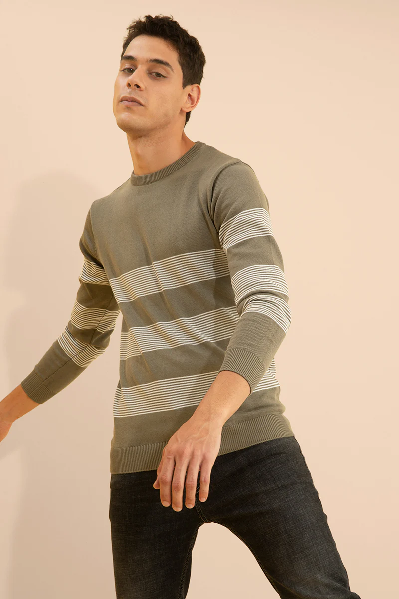 Frisky Olive Sweater