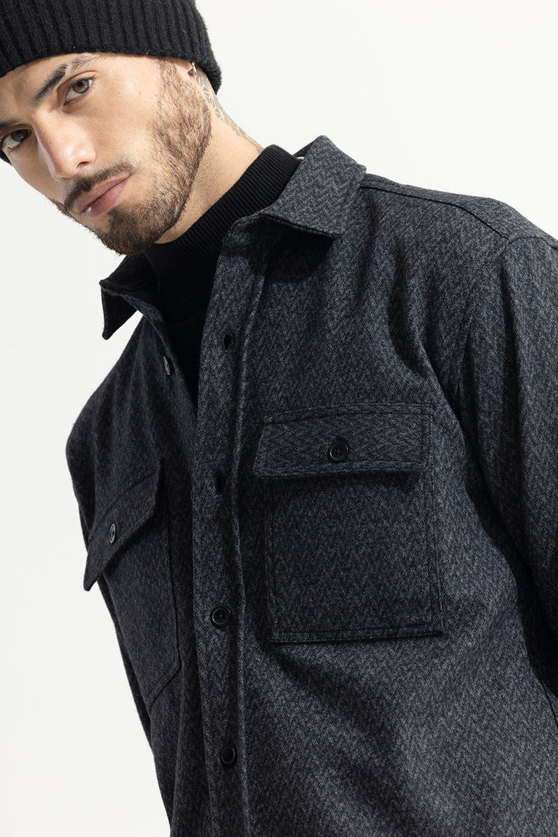 Spoondrift Onyx Grey Overshirt 4 Spoondrift Onyx Grey Overshirt