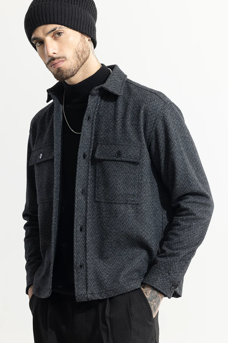 Spoondrift Onyx Grey Overshirt 5 Spoondrift Onyx Grey Overshirt