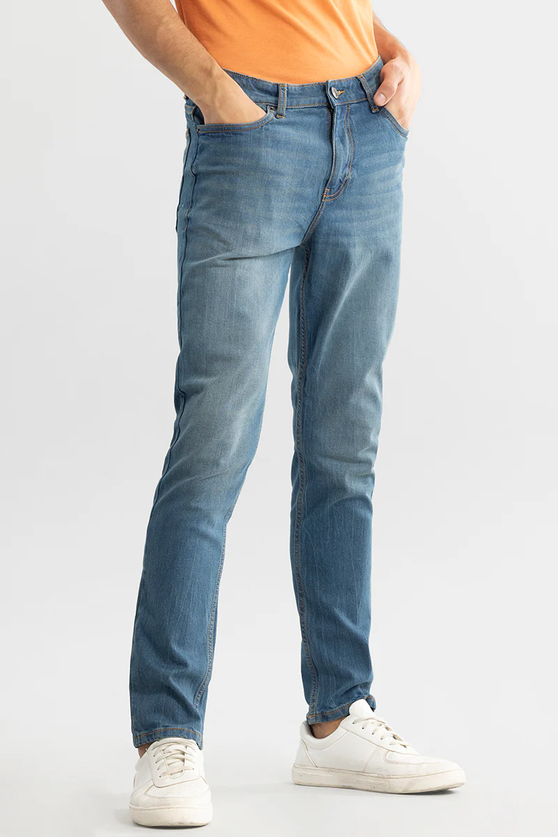 Wispy Ocean Blue Slim Fit Jeans 2 Wispy Ocean Blue Slim Fit Jeans