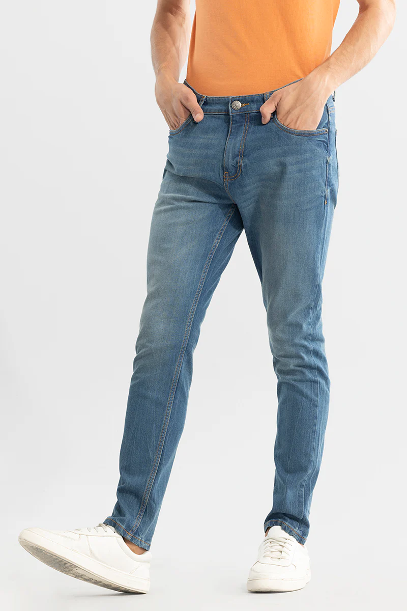Wispy Ocean Blue Slim Fit Jeans 4 Wispy Ocean Blue Slim Fit Jeans