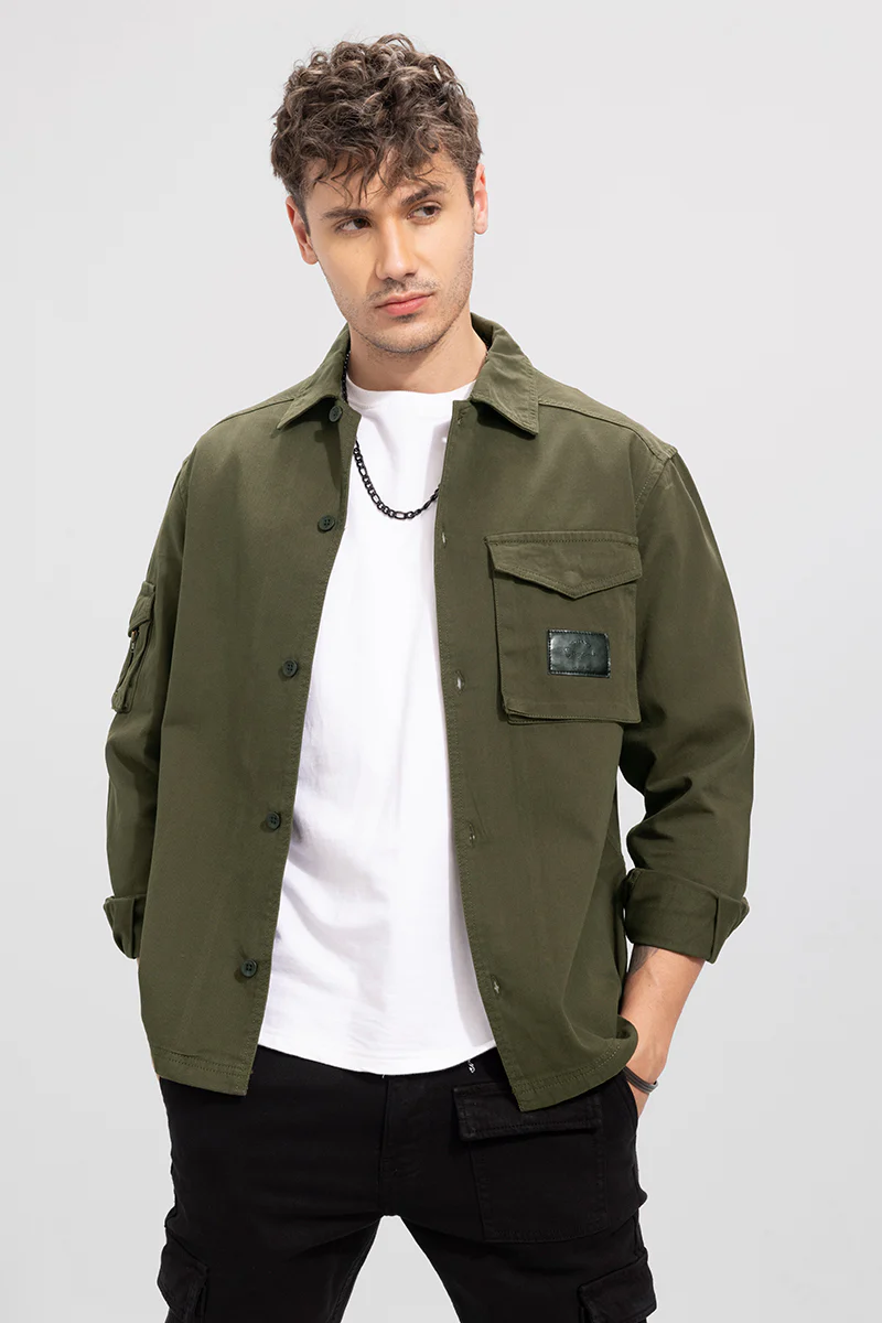 Roxie Olive Overshirt 3 Roxie Olive Overshirt