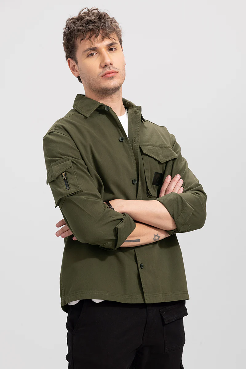 Roxie Olive Overshirt 5 Roxie Olive Overshirt
