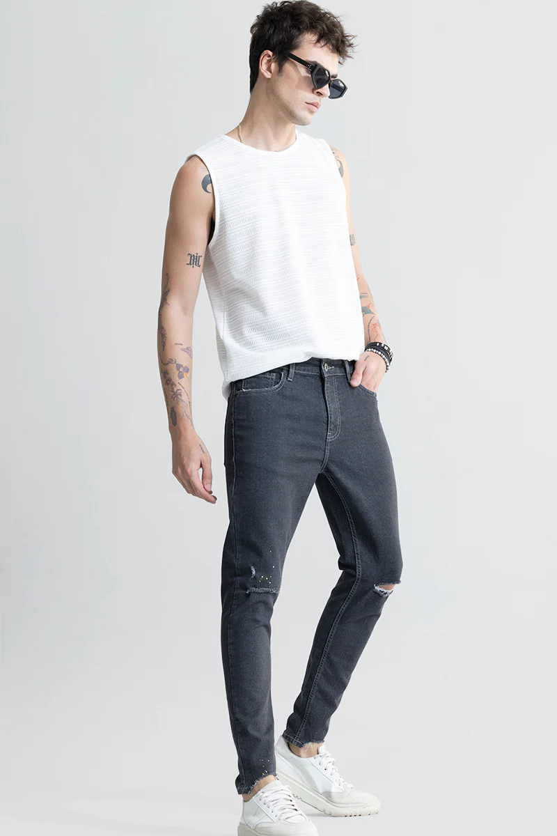 Urban Edge Black Skinny Fit Jeans 3 Urban Edge Black Skinny Fit Jeans