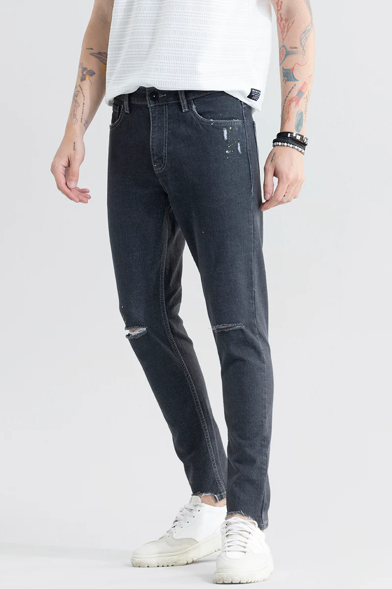 Urban Edge Black Skinny Fit Jeans 5 Urban Edge Black Skinny Fit Jeans