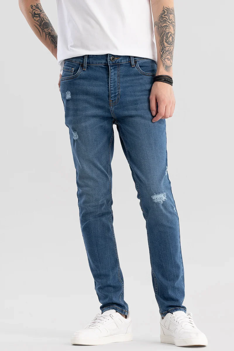 Denity Slim Fit Blue Jeans