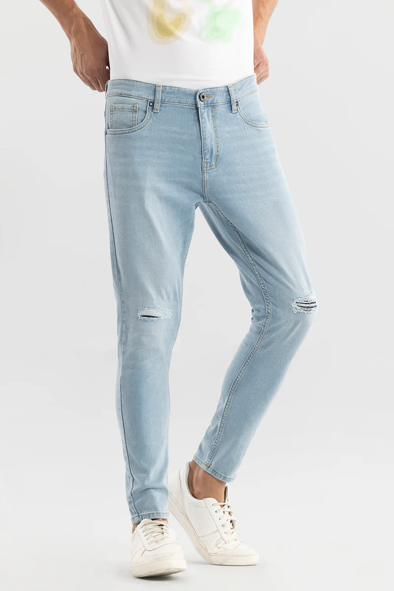 Zeel Ice Blue Skinny Jeans 3 Zeel Ice Blue Skinny Jeans