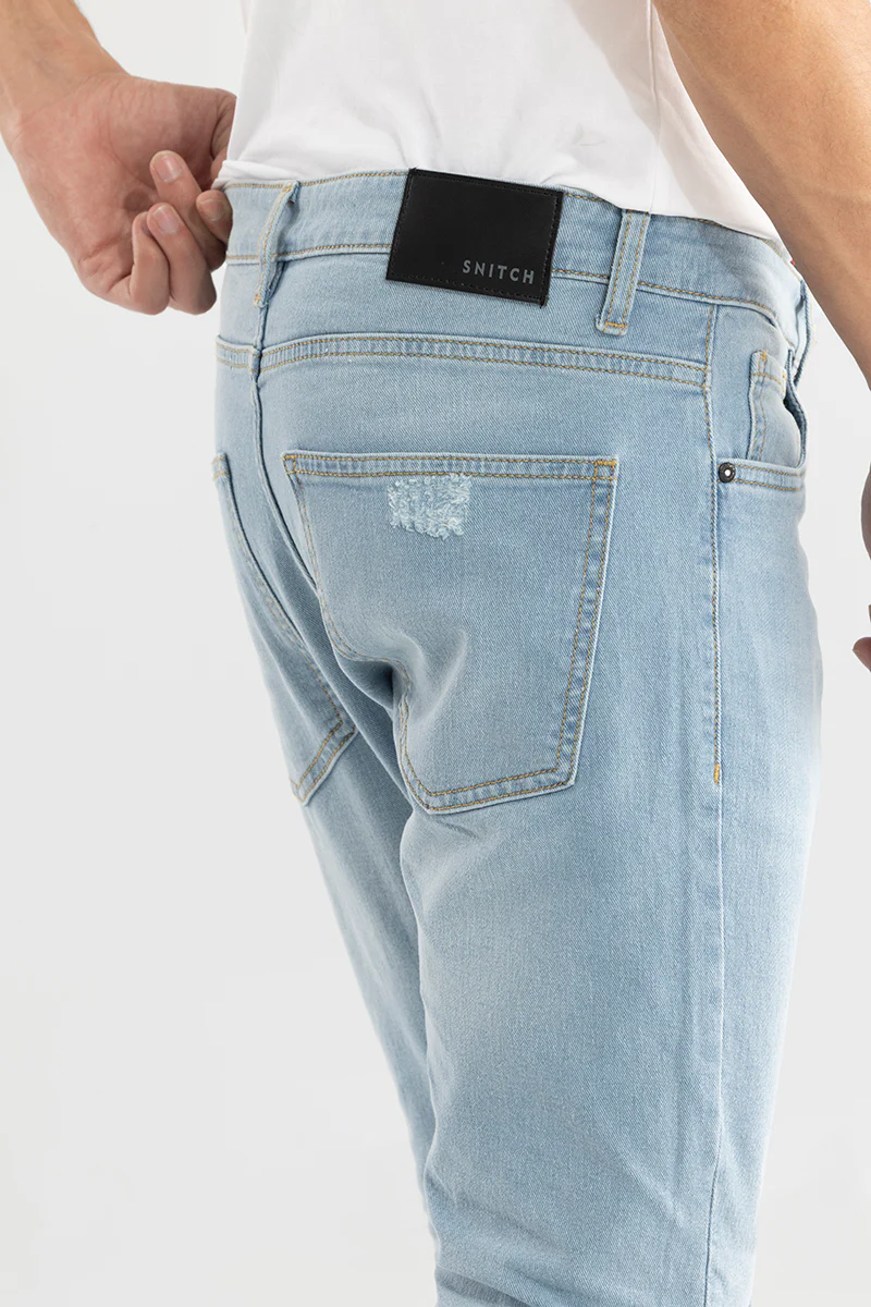 Zeel Ice Blue Skinny Jeans 4 Zeel Ice Blue Skinny Jeans