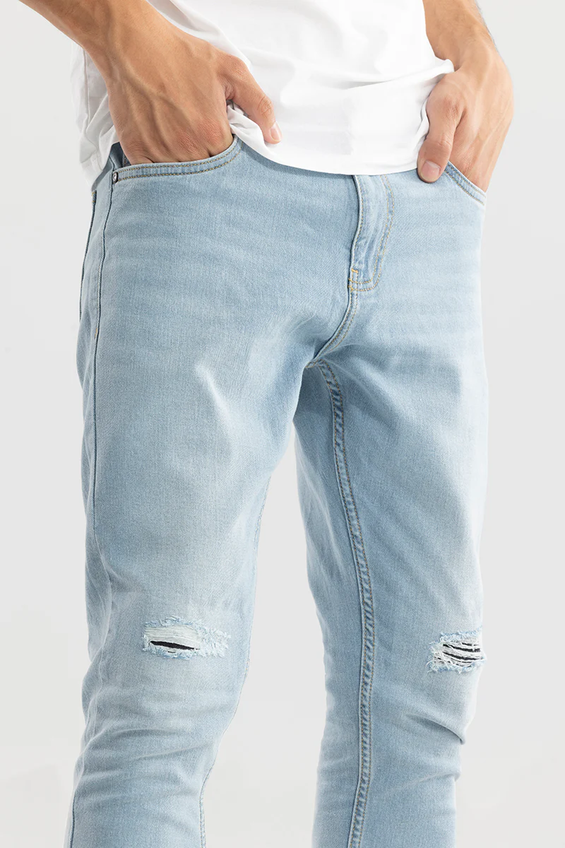 Zeel Ice Blue Skinny Jeans 5 Zeel Ice Blue Skinny Jeans