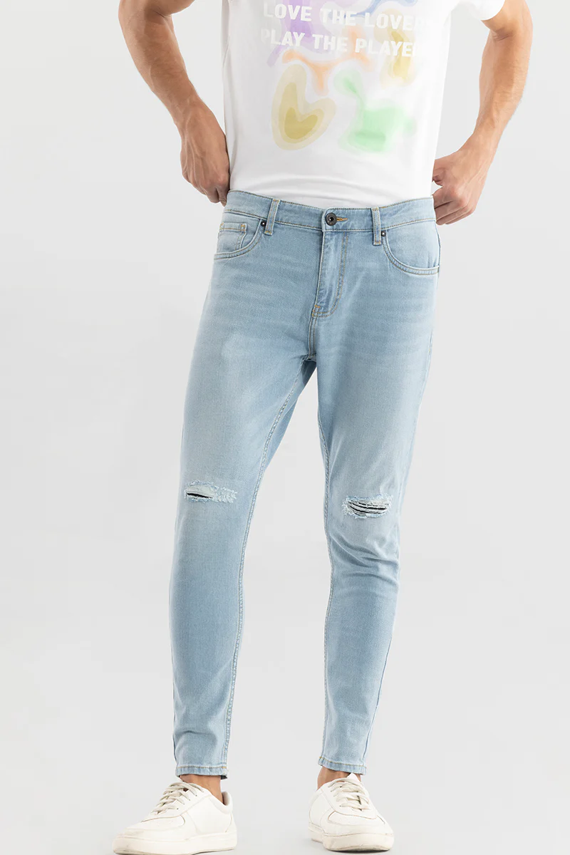 Zeel Ice Blue Skinny Jeans 6 Zeel Ice Blue Skinny Jeans