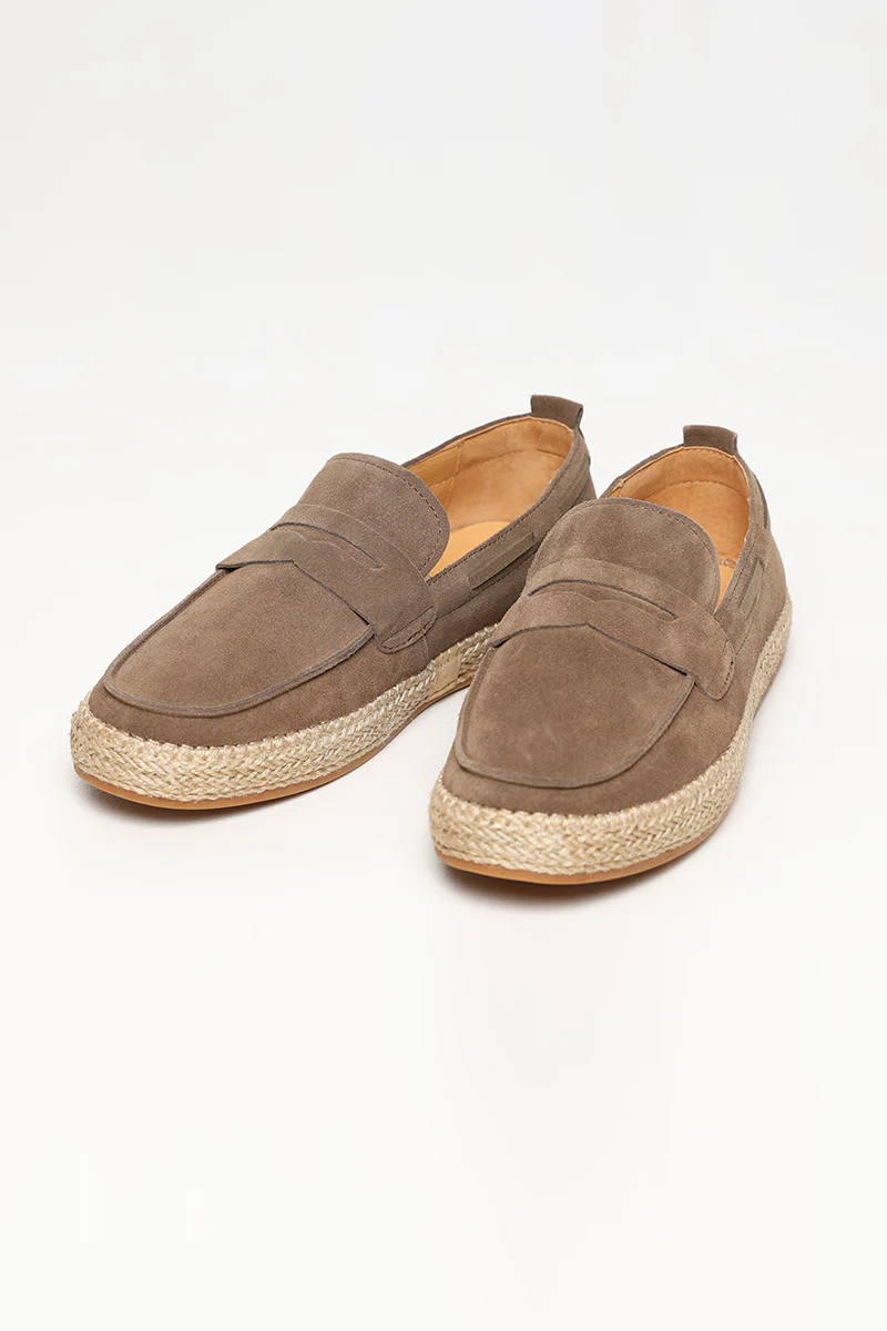 Classy Brown Suede Espadrilles