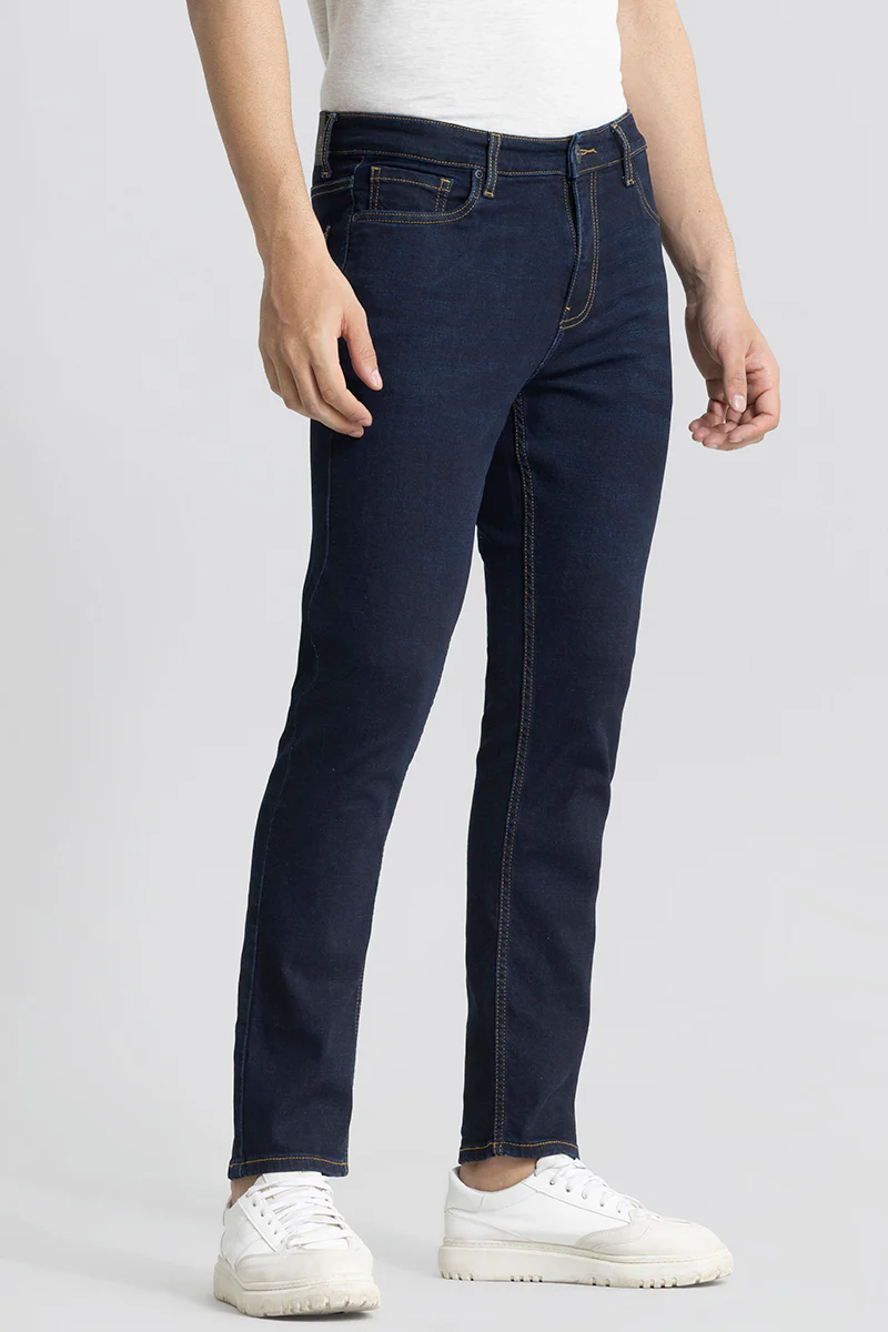 Asmodeus Denim Blue Skinny Fit Jeans 6 Asmodeus Denim Blue Skinny Fit Jeans