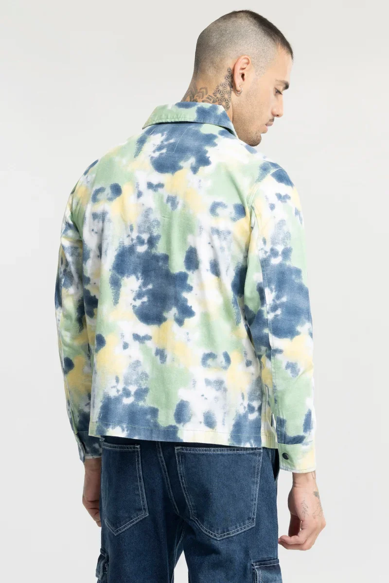 Colour Burst Green Overshirt 6 Colour Burst Green Overshirt