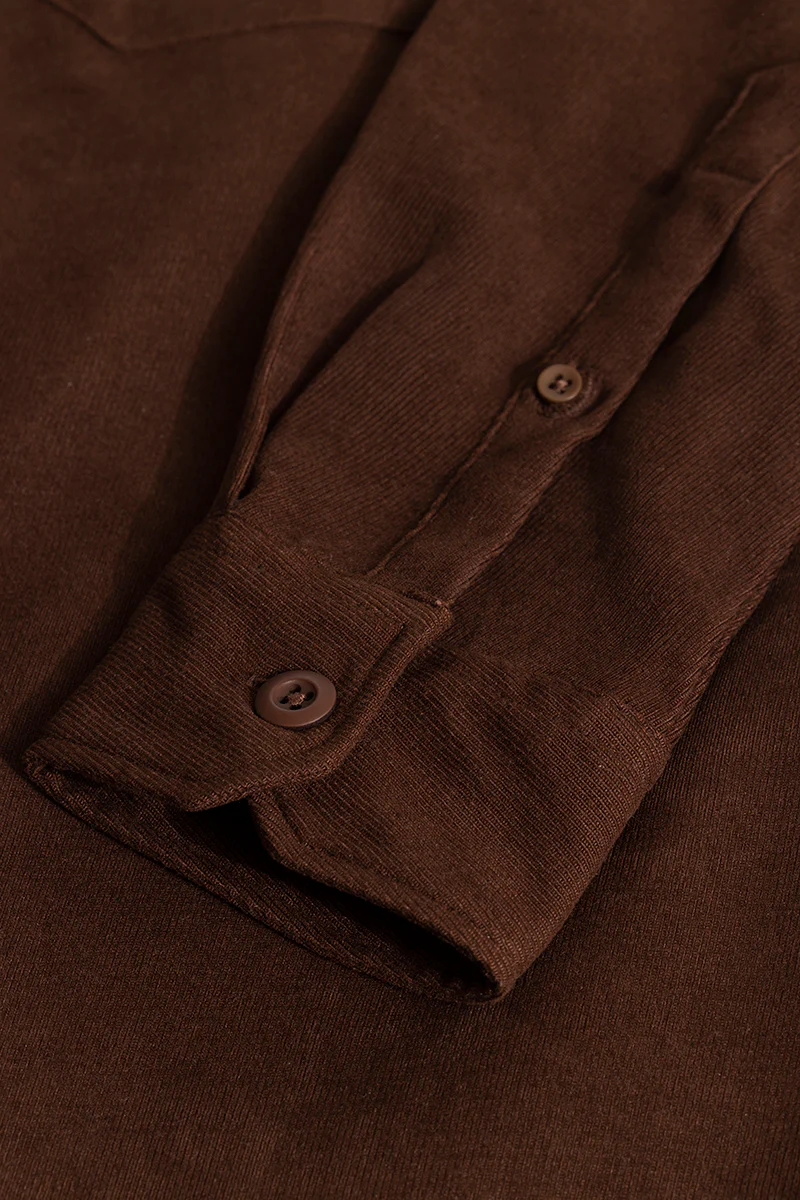 Chenille Brown Overshirt 7 Chenille Brown Overshirt