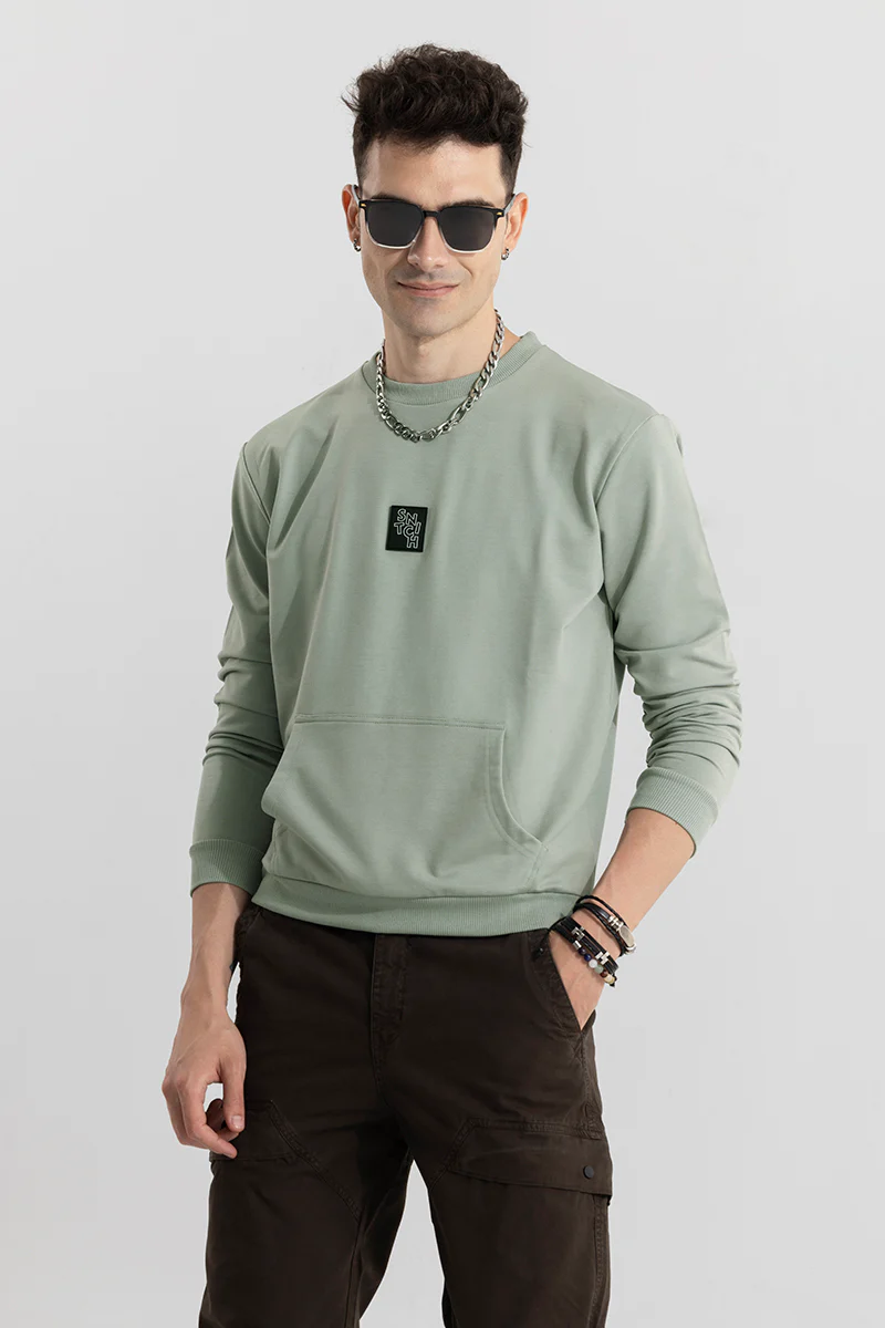 Logotype Green Sweatshirt 4 Logotype Green Sweatshirt