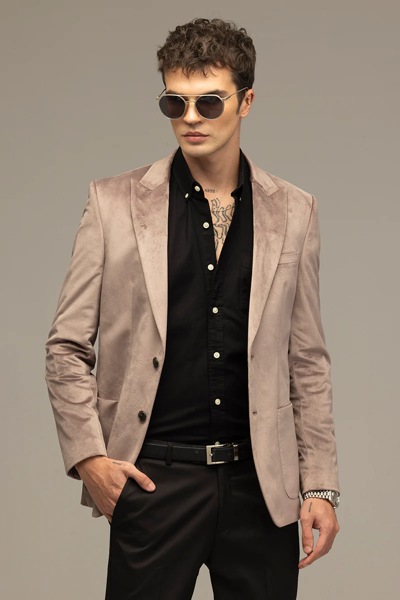 Velvet Verve Dusty Mauve Blazer 3 Velvet Verve Dusty Mauve Blazer