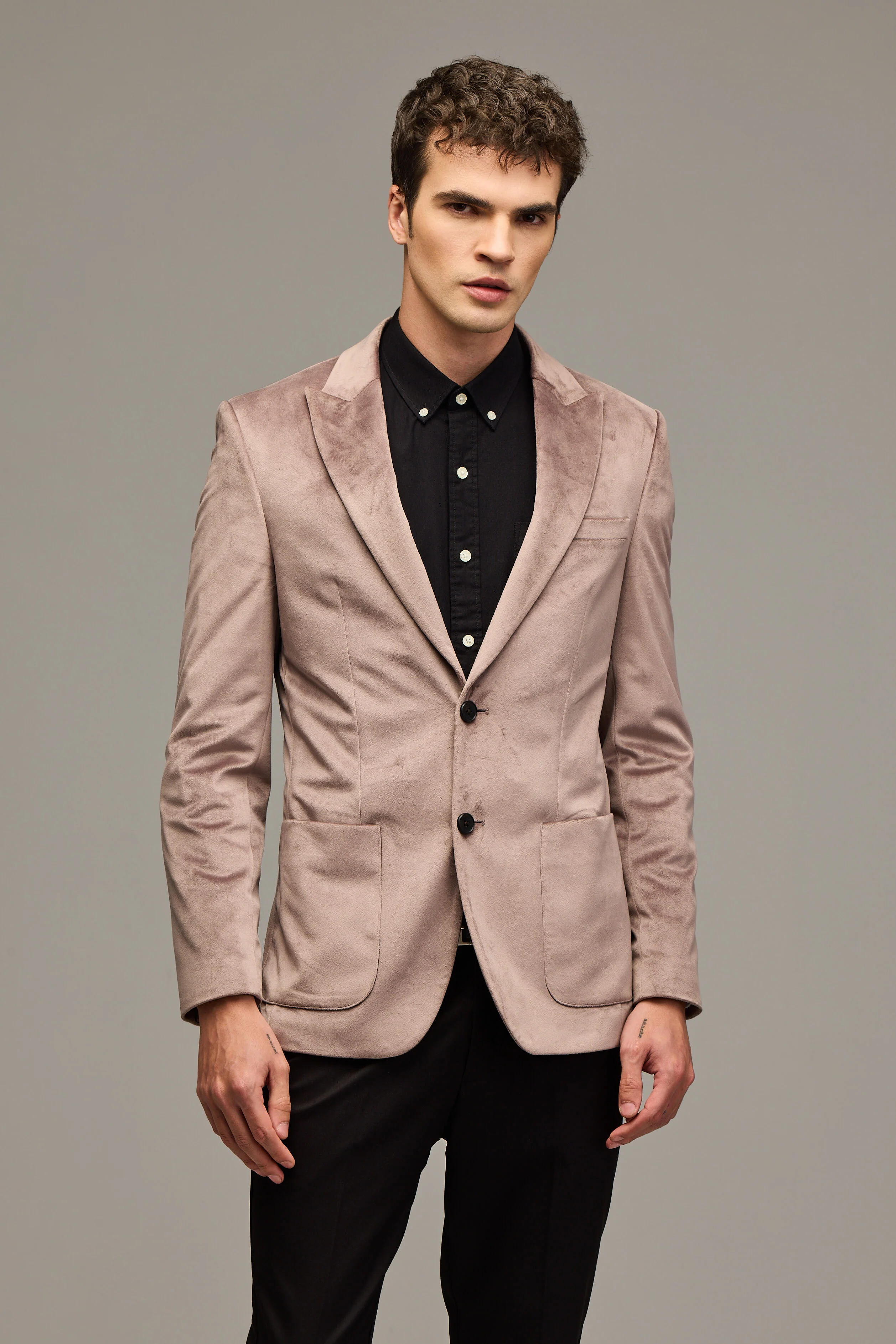 Velvet Verve Dusty Mauve Blazer 5 Velvet Verve Dusty Mauve Blazer